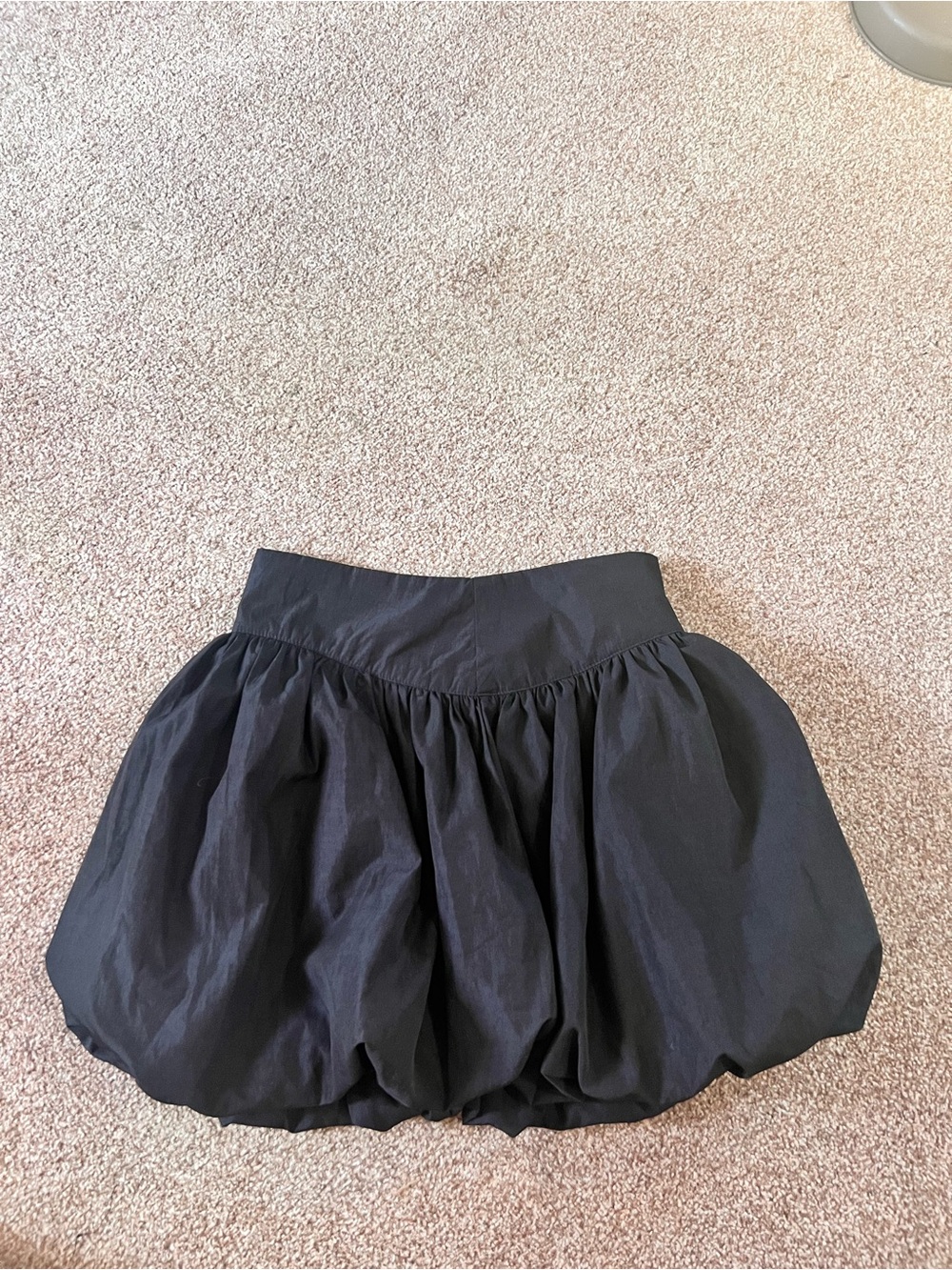Black Bubble Mini Skirt